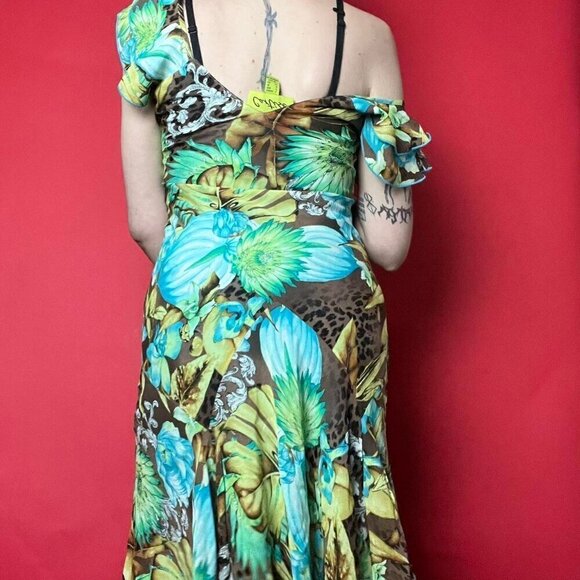 Cartise /Vintage peacock coloured fairy dressβββββββββ - Picture 8 of 8